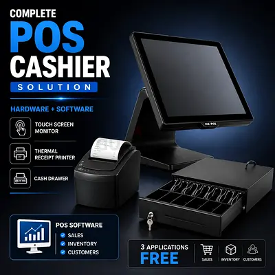 Easy-to-Use POS for Restaurants with Free Installation cashier machine with software