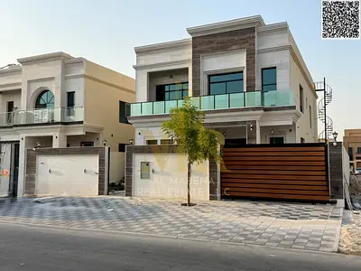 Luxury villa for sale in Rawda 3 | 5000 sq ft | Two floors + roof | 5 master bedrooms | Majlis and living room with washrooms | Modern kitchen | Maid'