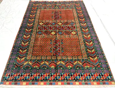 150 x 200 cm | 5x7 ft | Beautiful fine quality turkmen Ensi Parda Carpet