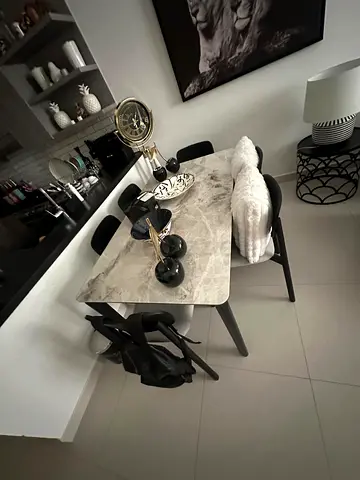 Used dinning table 6 seats - 1 to 2 years used