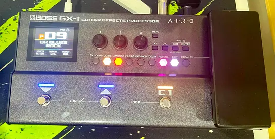 Boss GX-1 Guitar Effects Processor Pedal and Boss Multi-Effects Case