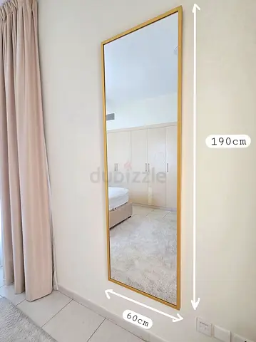 Golden Frame Full Height Mirror