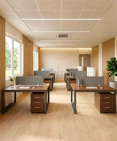 2 Person Office Workstation Desk – Office Desk with Pedestal Drawers