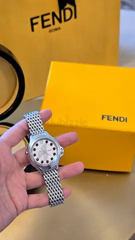 Fendi stainless steel womens wristwatch with original box
