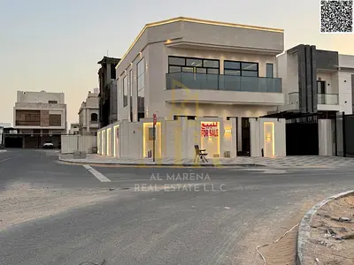 Luxury corner villa in Al Bahia, modern design, spacious layout, attractive price including fees