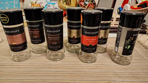 Empty glass containers