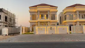 Modern villa with garden, furniture, and air conditioning for sale. Freehold ownership. Dubai villa