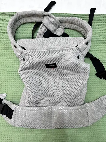 MOMCOZY Comfortable Soft Baby Carrier - Light Grey, Ergonomic Front/Back Carry