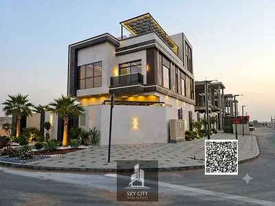 Brand new luxury villa for sale in Al Helio 2, Ajman. Freehold ownership available to all nationali