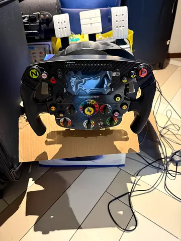 Thrustmaster T300 Rs with ferrari steering wheel