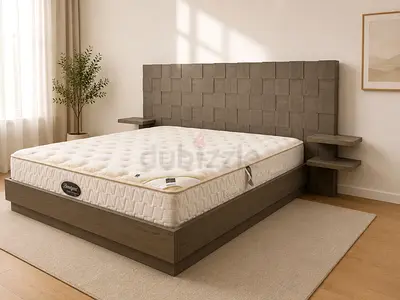 Marina Home King Size Bed with Built-in Side Tables
