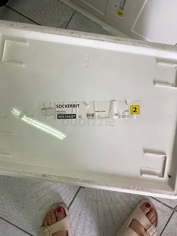 IKEA SOCKERBIT white plastic storage box - used