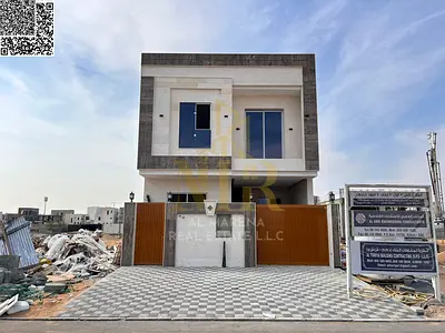 Modern villa for sale in Al Helio 2 | Two floors + roof | 4 master bedrooms | Majlis and master living room | 1,800 sq ft | All fees and charges inclu