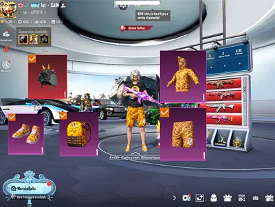 PUBG ACCOUNT YELLOW BAPE - HEAVY COLLECTION 84.5