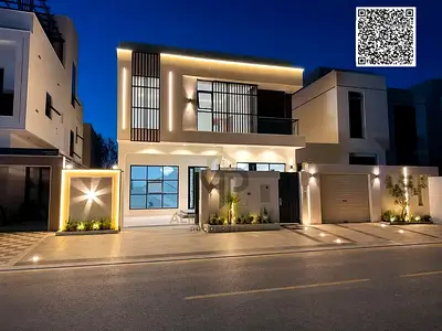 Villa for sale in Ajman | Al Helio 2 area | 4 bedrooms, majlis, 2 living rooms and maid's room | Freehold ownership for all nationalities | Price incl