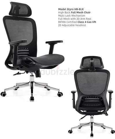 Styro HB-BLK High Back Full Mesh Office Chair