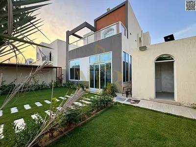 Al Muwaihat 1, a corner villa on two streets, on an area of ​​5700 square feet, with a majlis, living room, separate external annex, and 5 rooms. The