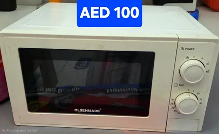 Olsenmark Compact Microwave Oven - Used, Working (AED 100)
