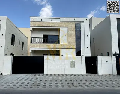 Luxury villa for sale in Al Bahia, prime location and modern design, price includes registration fees