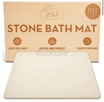 Stone bath mat