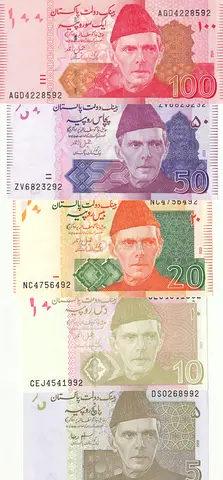 PAKISTAN BANKNOTE SET 2004-2024