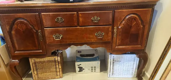 Wooden TV stand