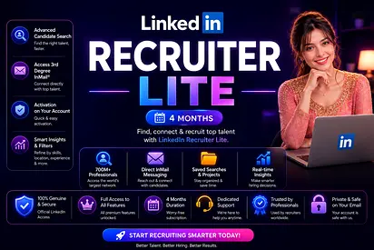 LinkedIn Premium | Recruiter Lite – 4 Months subscription Access