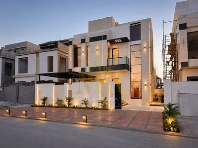فيلا مع مسبح 3طوابق تكيف مركزي بسعر شامل رسوم التسجيل تشطيب شخصي مع حوش كبير