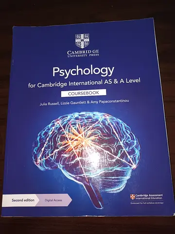 Cambridge Psychology Coursebook for A Level (Second Edition) - Excellent Condition