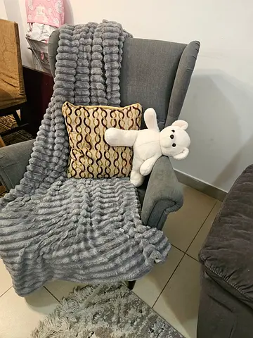 Ikea sofa for sale with Throw and Cushion - Good Condition