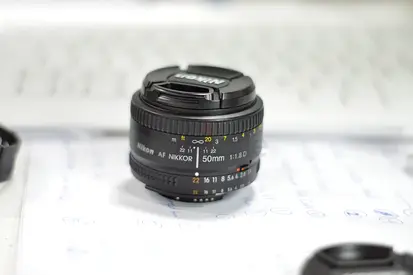 Nikon AF Nikkor 50mm f/1.8 D Lens - Good Condition
