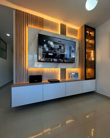 Modern design custom made tv unit