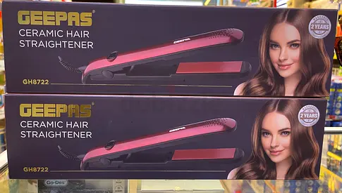 Geepas Ceramic Hair Straightener GH8722 - New in Box (2 pcs)