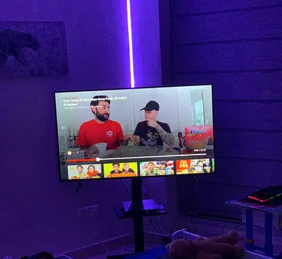 55 inch LED TV on stand - Good working condition 4k smart