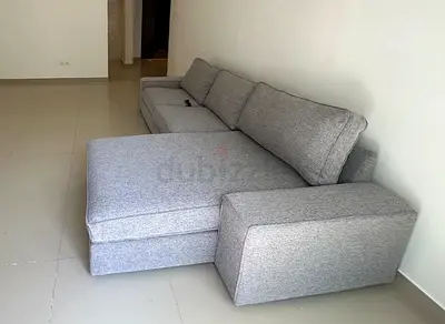 IKEA Kivik L Shape Sofa Gray