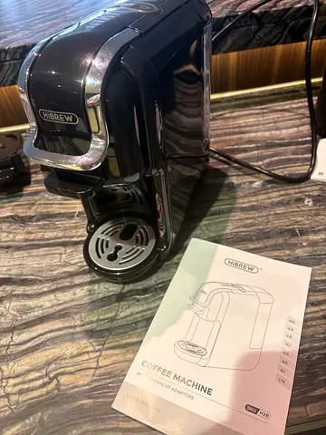 Hibrew 5 in 1 Compact Capsule Coffee Machine - Black, Used Good Condition