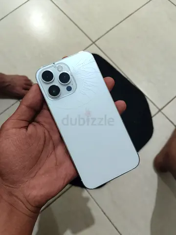 iPhone 14 Pro Max (white) - back glass cracked, working, Display replacement,128gb, 🔋 87%