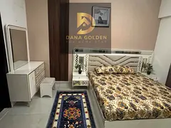 Available today: a one-bedroom apartment with a large balcony, two bathrooms, gym, swimming pool, an