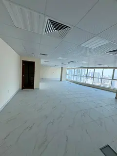 Office for Annual Rent in Al Majaz 2, Sharjah | Ready to Move, Full Open View, Free AC &amp; Free Pa