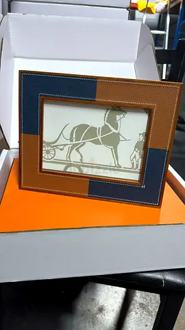 Hermes Two Tone Leather Photo Frame
