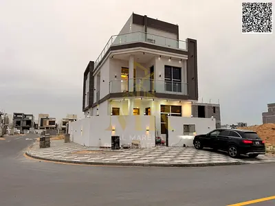 فيلا كورنر طابقين بسعرشامل رسوم التسجيل والتمليك في أرقي مناطق عجمان تملك حر لجميع الجنسيات