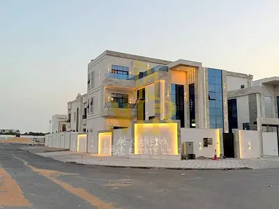 Luxury Villa for Sale in Al Helio, Ajman | 5500 sq ft Built-up Area | 6 Master Bedrooms | Internal Elevator | Spacious Rooftop | Includes Electricity,