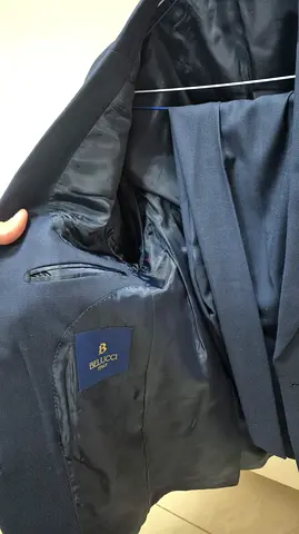 Dark Blue Bellucci Mens Suit Jacket and Trousers