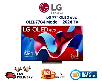 LG 77 Inch Smart TV UAE - OLED C4 2024 Model - FREE DELIVERY, INSTALLATION, WARRANTY