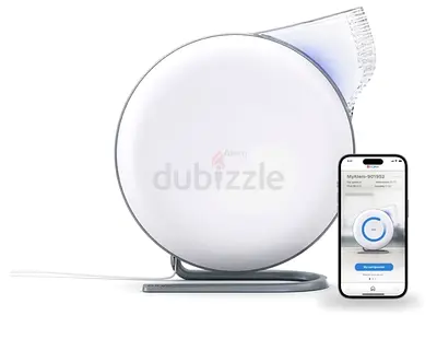 IQAir Atem Desk White Portable Air Purifier – German-Crafted, Superior Virus Pollutant Filtration