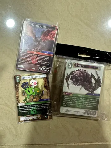 Weiss schwarz kaiju and final fantasy tcg cards
