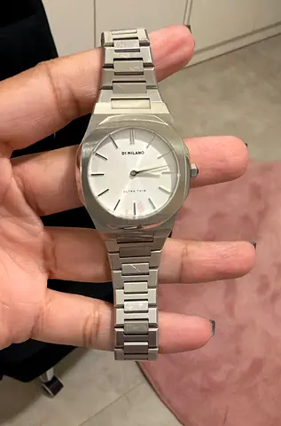 D1 Milano Ultra Thin Stainless Steel Mens Watch - Silver