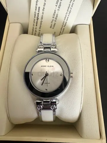Anne Klein Womens Diamond Quartz Watch 10/9168IVBN - Never Used with Original Box