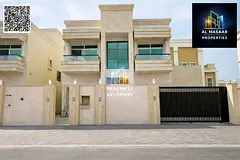Two-story villa with a rooftop terrace in one of Ajman's most prestigious areas, behind the Saudi Ge