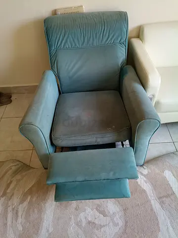 Single comfortable sofa with recliner
